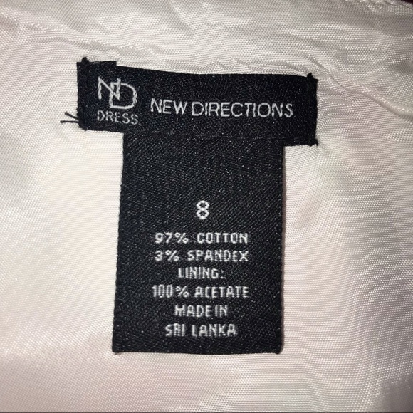 New Directions dress, pink floral watercolor look, full skirt portion, pockets! - Picture 8 of 9